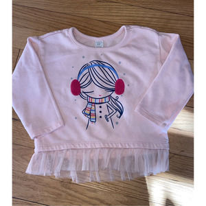 Gap BabyGap Graphic Sweatshirt with Tulle Detail (Size 2T)